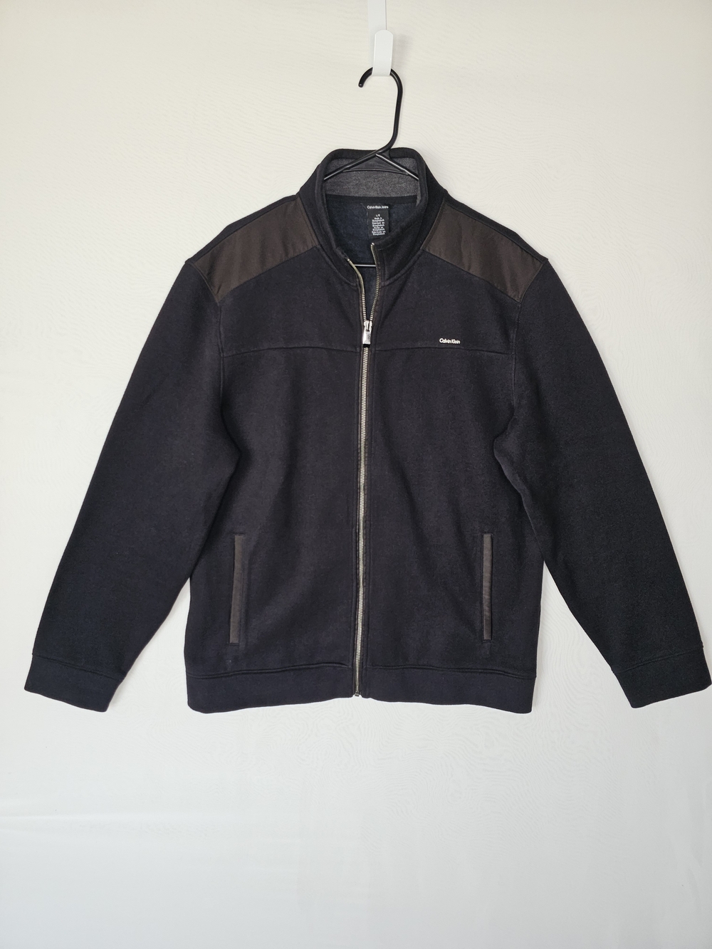 Calvin Klein Jeans Men’s Full-Zip Fleece Jacket Size Large (L)